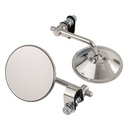 Warrior 4 Inch Universal Clamp On Retro Motorcycle Mirrors