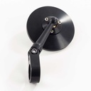 Oberon Adjustable Clamp Convex Mirror - 75mm - Black