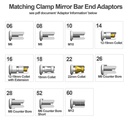 Oberon Performance Motorcycle Clamp Mirror Bar End