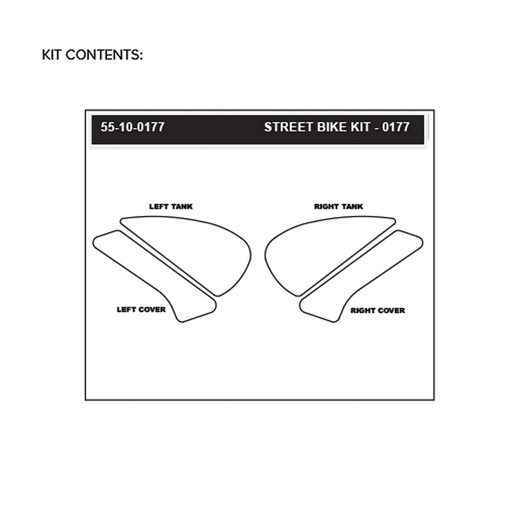 StompGrip Volcano Streetbike Clear Traction Kit