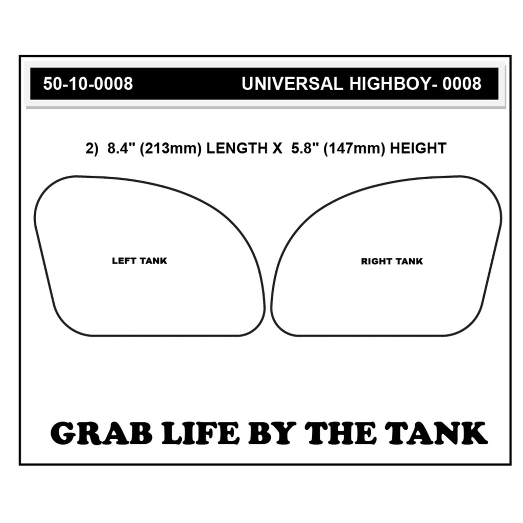 StompGrip Icon Universal Highboy Tank Grips Traction Kit