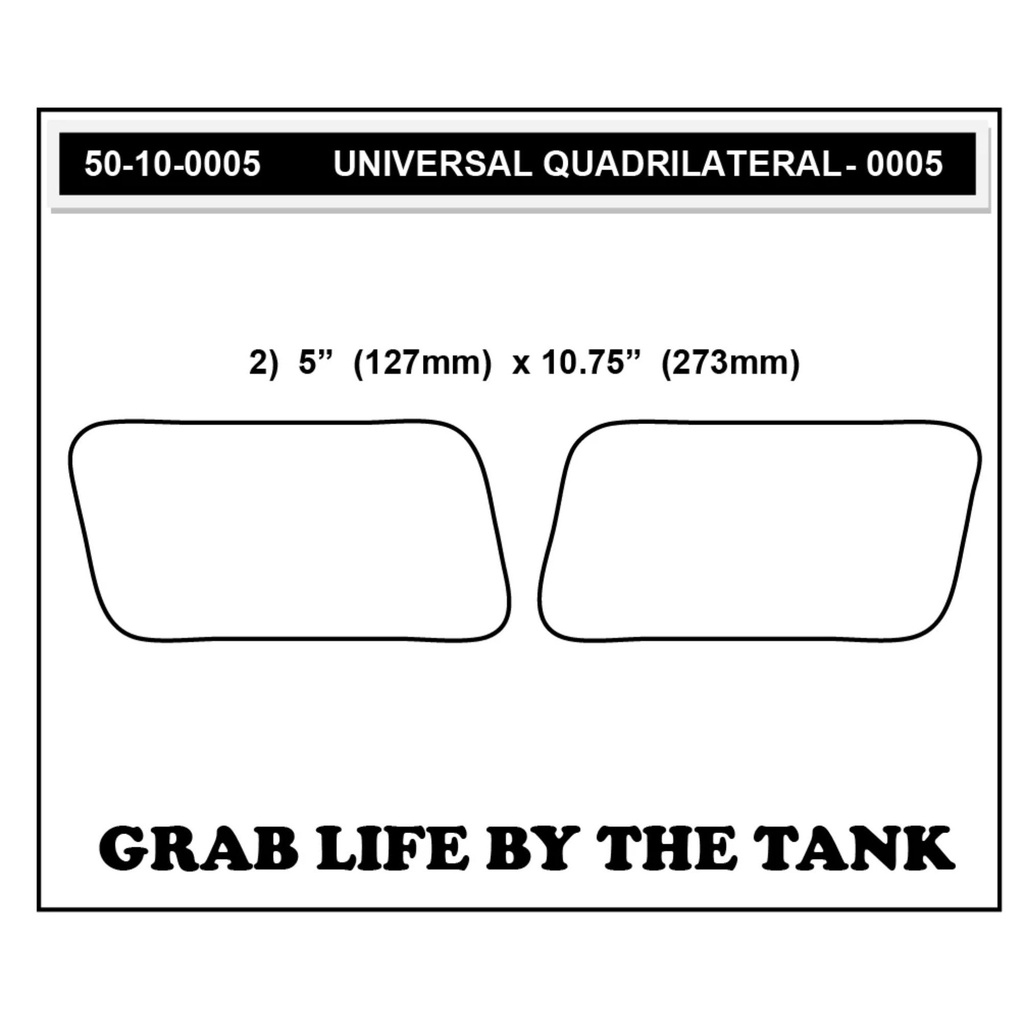 StompGrip Icon Universal Quadrilateral Tank Grips Traction Kit