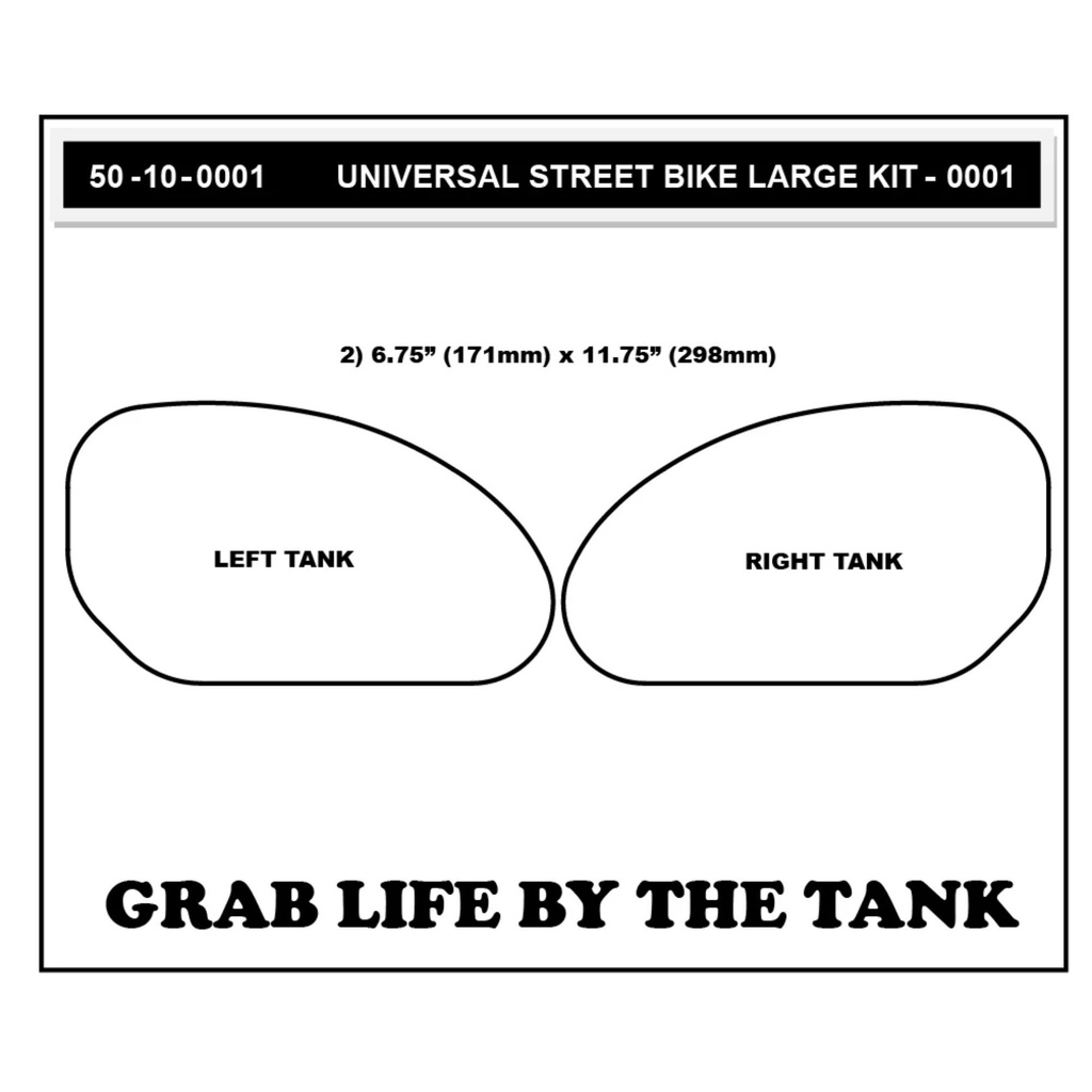 StompGrip Icon Universal Large Street Bike Tank Grip Sheet