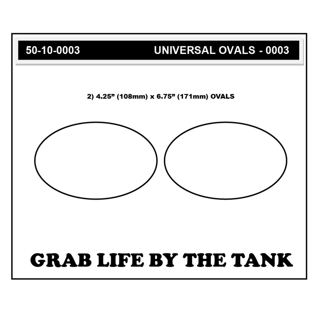 StompGrip Volcano Universal Oval Tank Grips Traction Kit