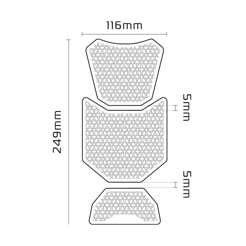 Oxford Gripper Adv Motorcycle Tank Pad