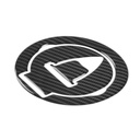 Red Dynamic Carbon Fibre Effect Motorcycle Fuel Cap Defender