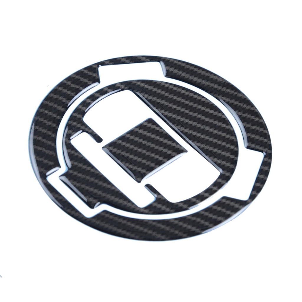 Red Dynamic Carbon Fibre Effect Motorcycle Fuel Cap Defender