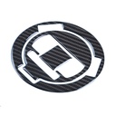 Red Dynamic Carbon Fibre Effect Motorcycle Fuel Cap Defender