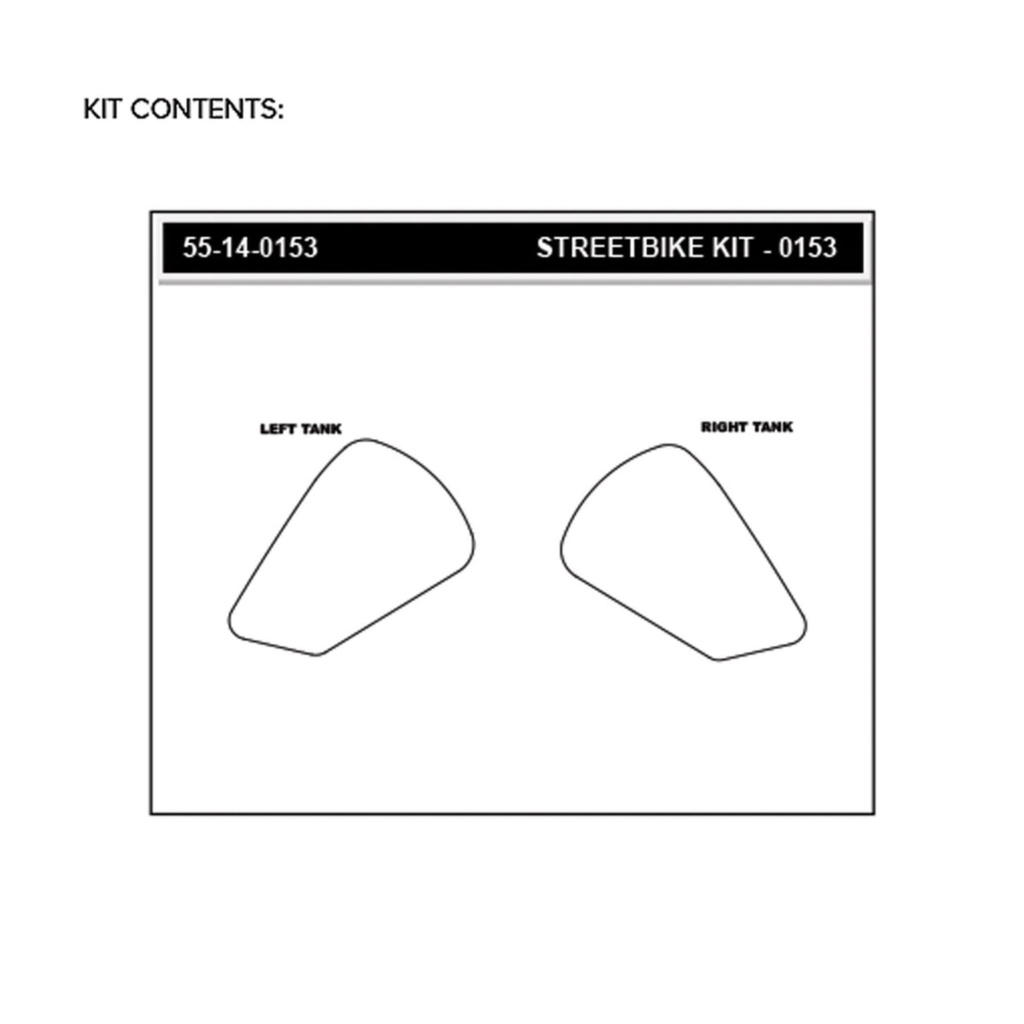 StompGrip Icon Streetbike Clear Traction Kit
