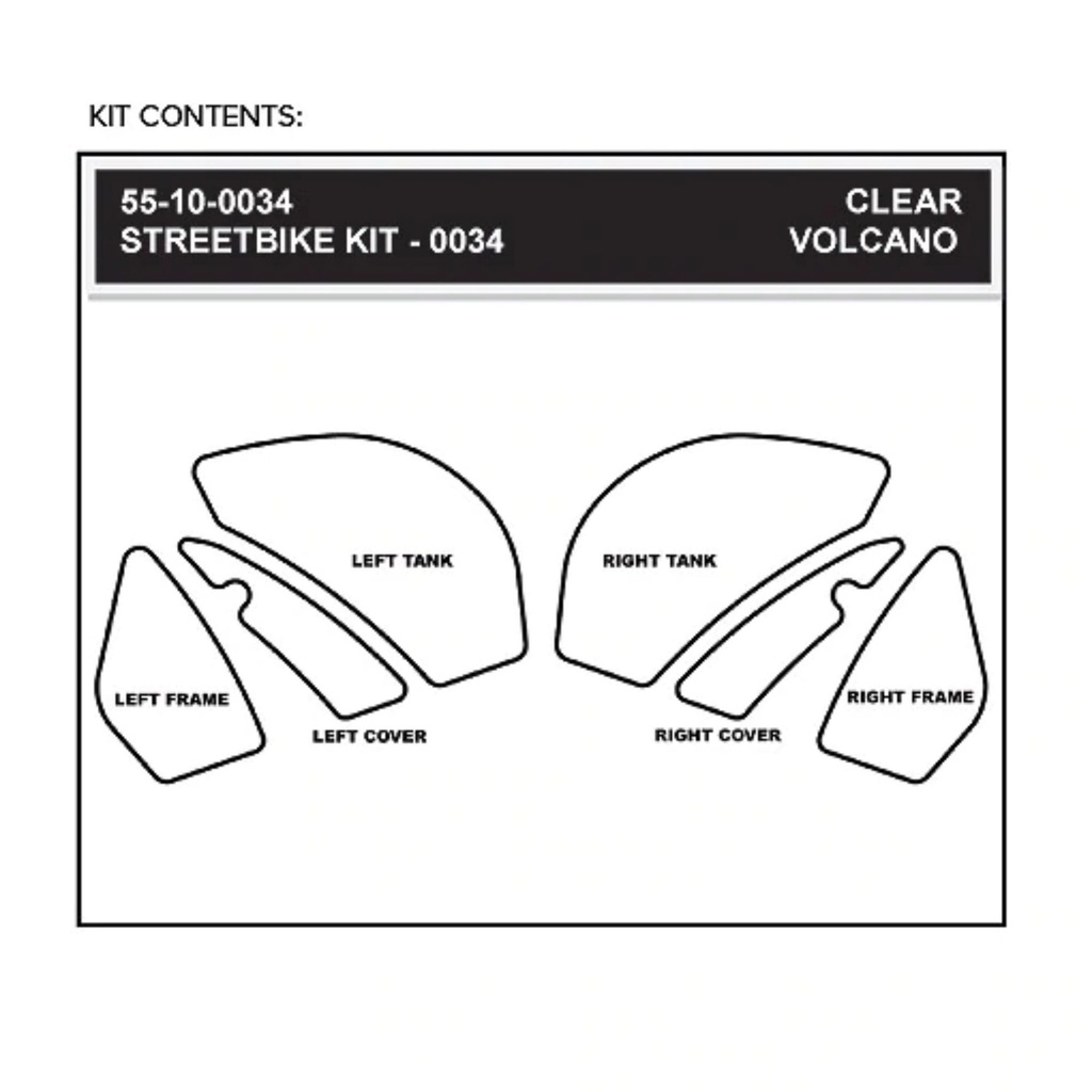 StompGrip Volcano Streetbike Hybrid Traction Kit