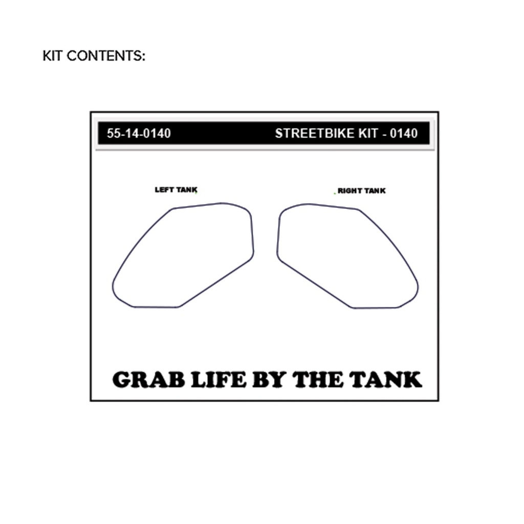 StompGrip Icon Streetbike Clear Traction Kit
