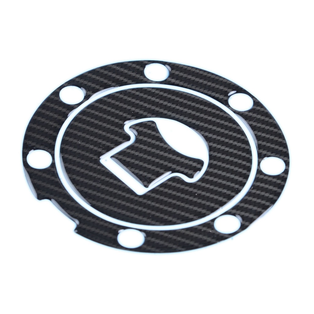 Red Dynamic Carbon Fibre Effect Motorcycle Fuel Cap Defender