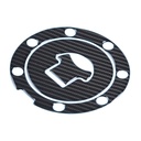 Red Dynamic Carbon Fibre Effect Motorcycle Fuel Cap Defender