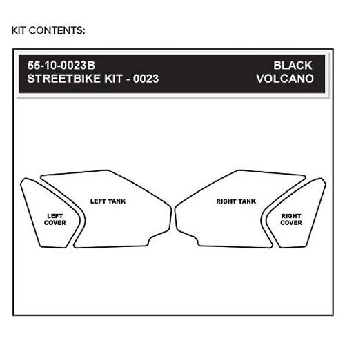 StompGrip Volcano Streetbike Black Traction Kit