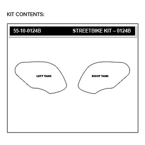 StompGrip Volcano Streetbike Black Traction Kit