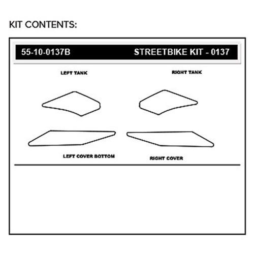 StompGrip Volcano Streetbike Black Traction Kit