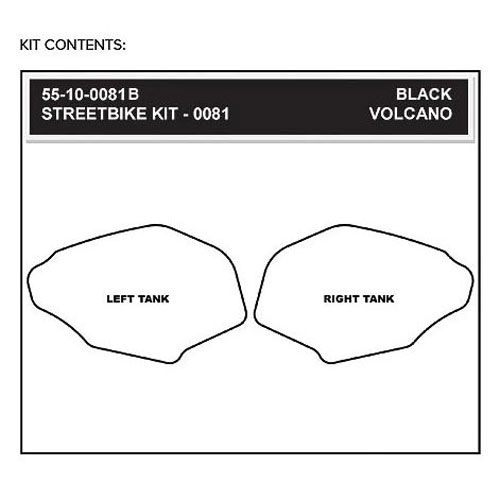 StompGrip Volcano Streetbike Black Traction Kit