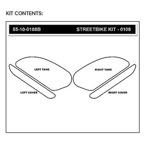 StompGrip Volcano Streetbike Black Traction Kit