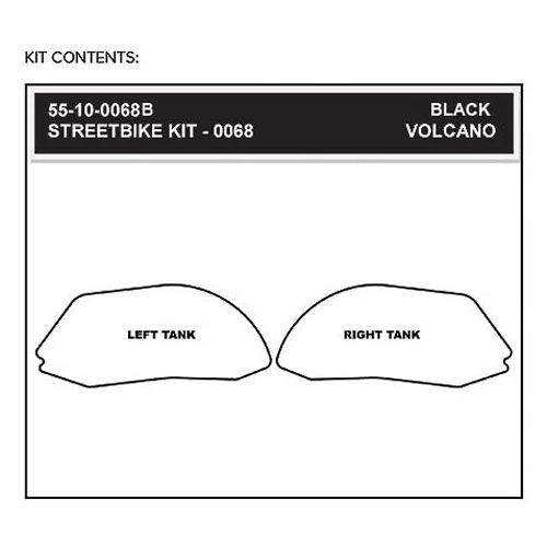 StompGrip Volcano Streetbike Black Traction Kit