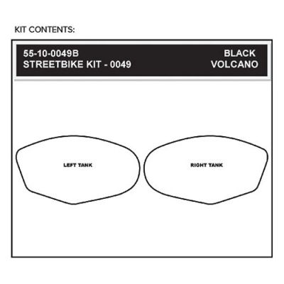 StompGrip Volcano Streetbike Black Traction Kit