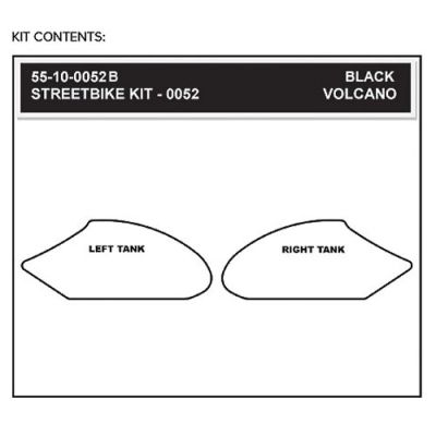 StompGrip Volcano Streetbike Black Traction Kit