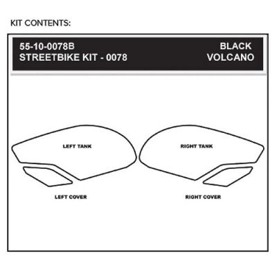 StompGrip Volcano Streetbike Clear Traction Kit