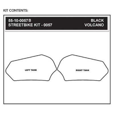 StompGrip Volcano Streetbike Black Traction Kit