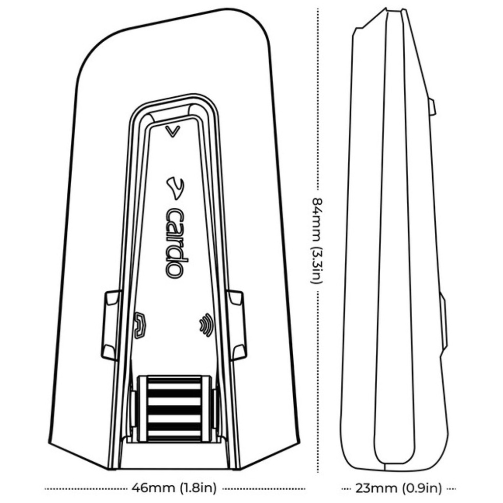 Cardo Packtalk Edge Motorcycle Intercom