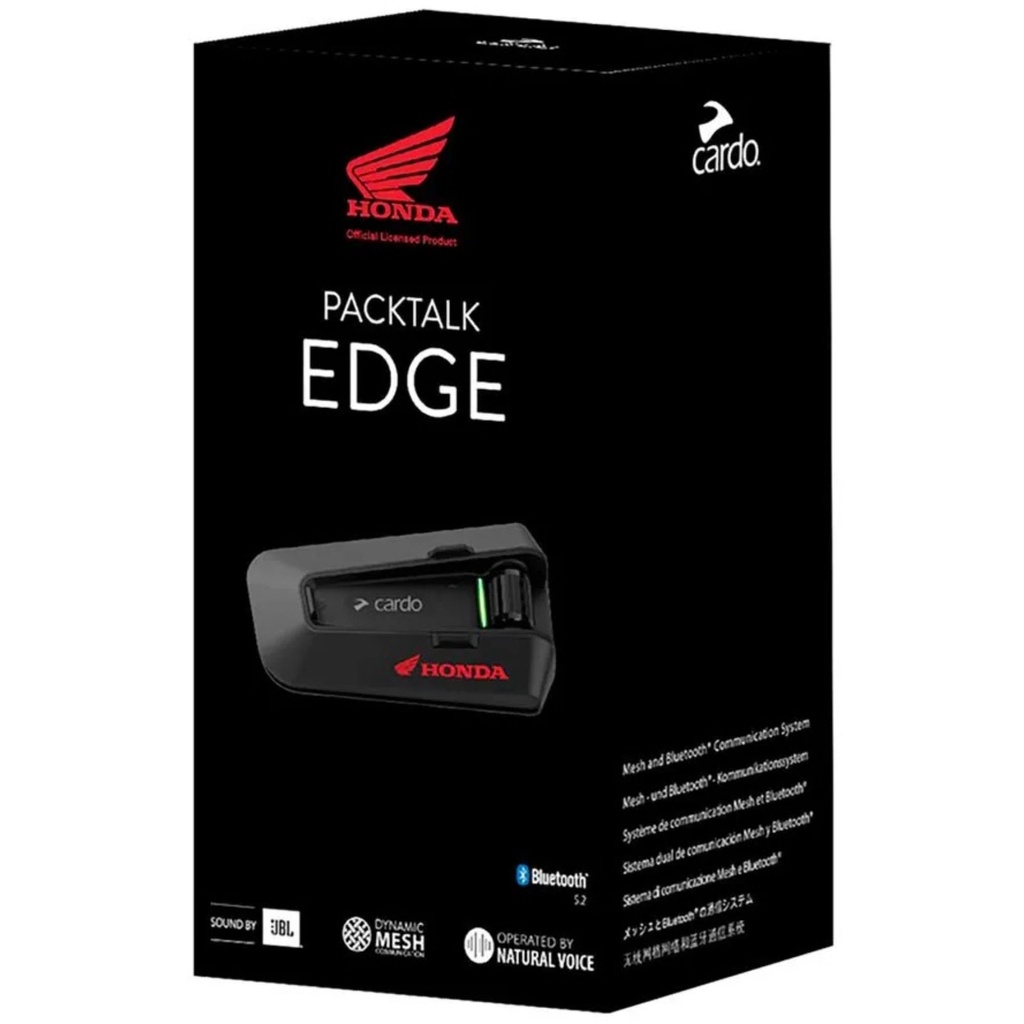 Cardo Packtalk Edge Manufacturer Single Bluetooth Intercom System