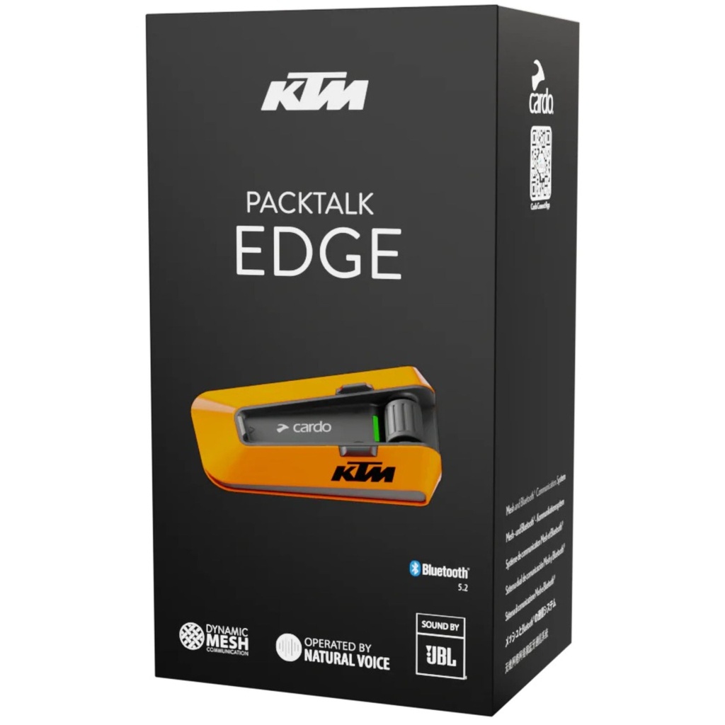 Cardo Packtalk Edge Manufacturer Single Bluetooth Intercom System