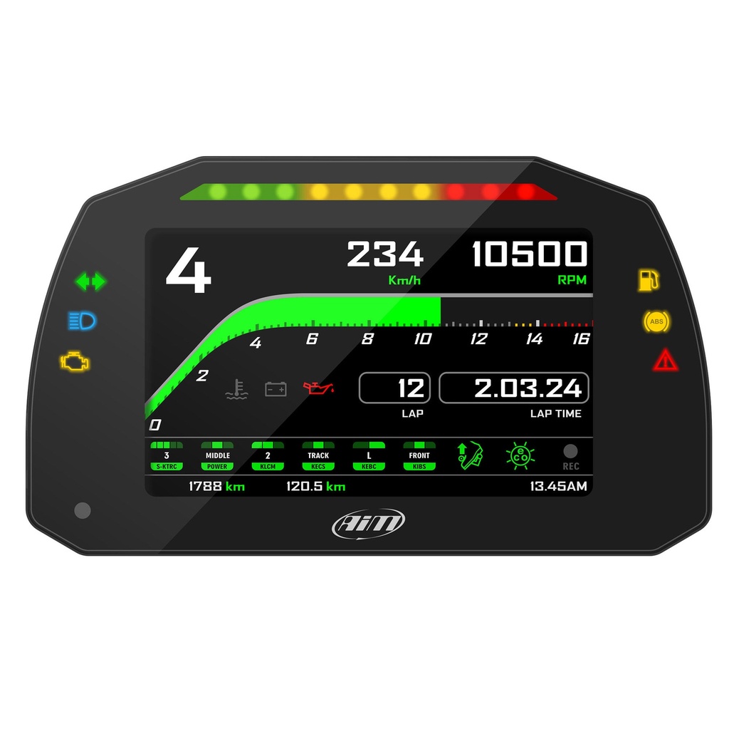 AIM MXK10 Kawasaki ZX-10R (Gen4 2011-15) Plug & Play Dash Logger