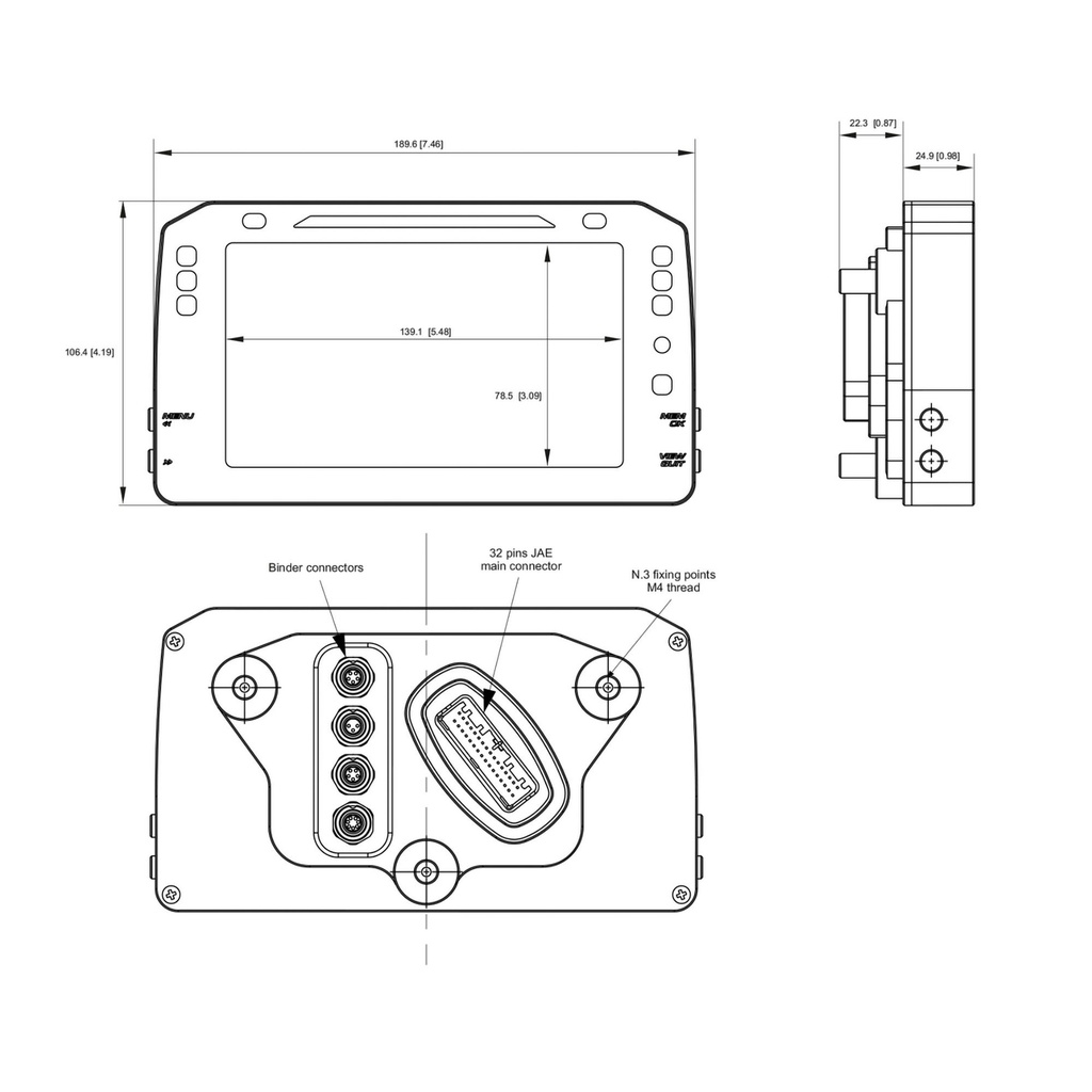 AIM MXPS Suzuki GSX-R 1000 Plug & Play Dash Logger