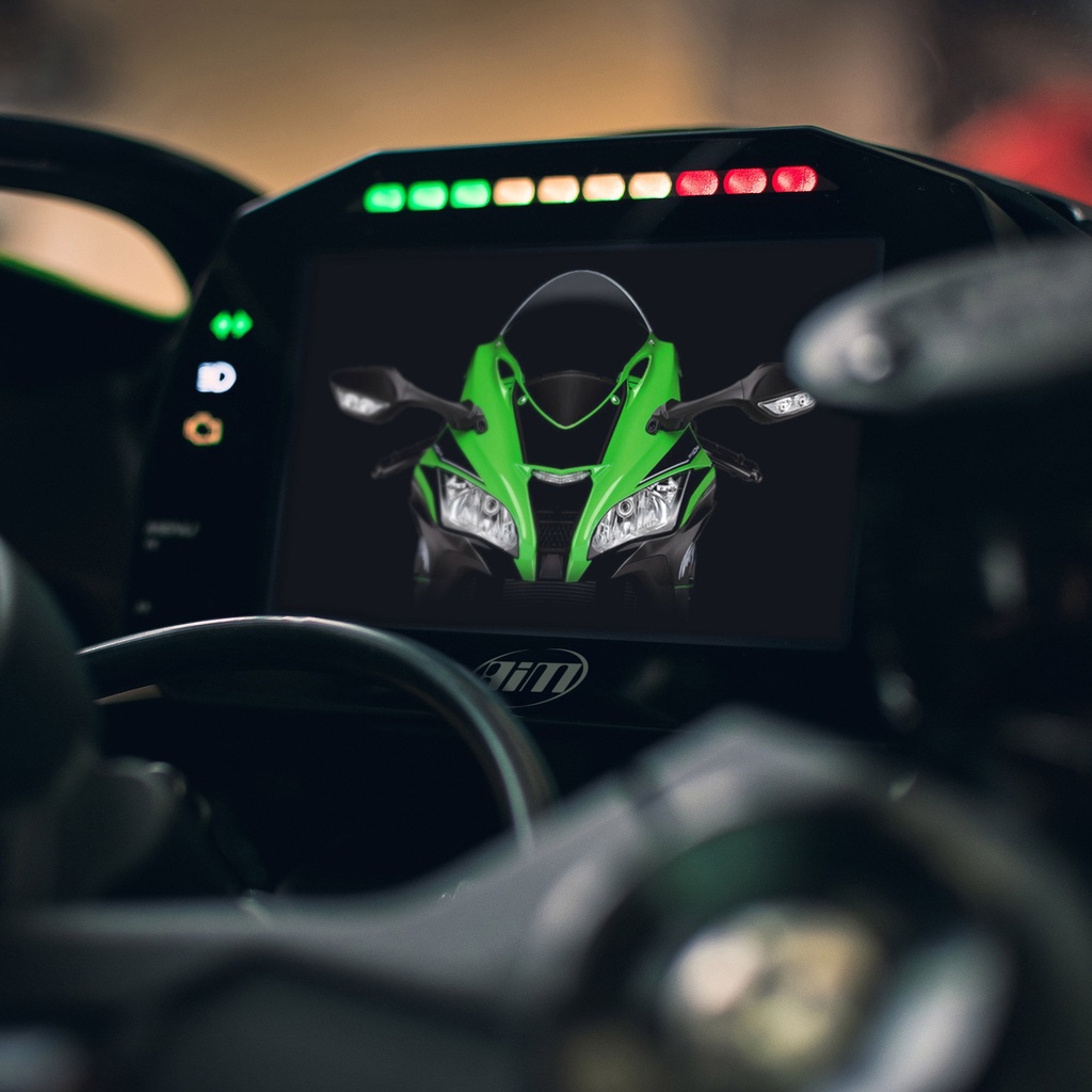AIM MXK10 Kawasaki ZX-10R (Gen5 2016-19) Plug & Play Dash Logger
