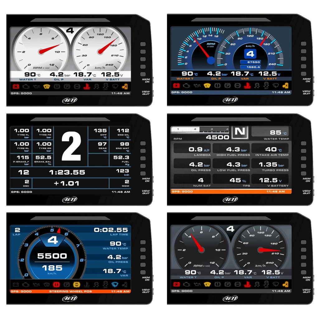 AIM MXP 1.3 Strada Dash (6" Colour TFT Display)
