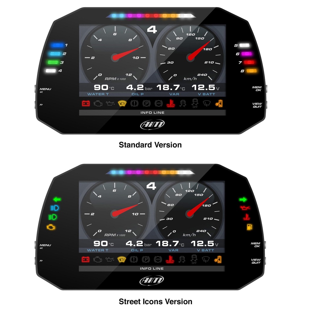 AIM MXG 1.3 Strada Dash (7" Colour TFT Display)