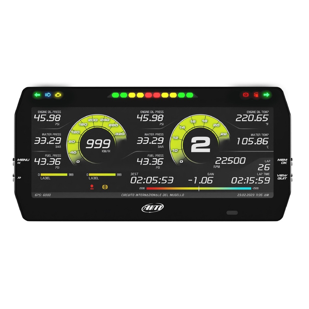 AIM MXT 1.3 Dash Logger (10" Colour TFT Display)
