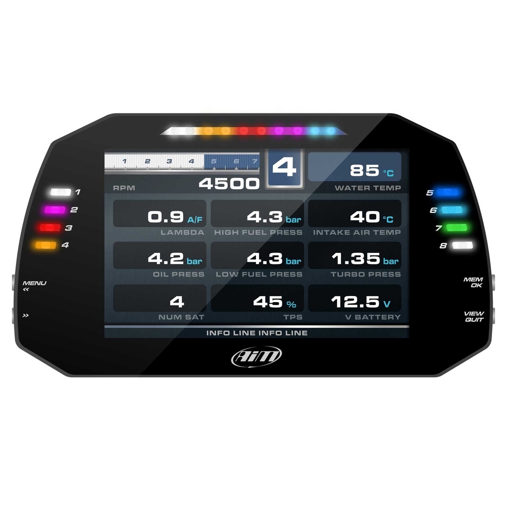 AIM MXG 1.3 Dash Logger (7" Colour TFT Display)