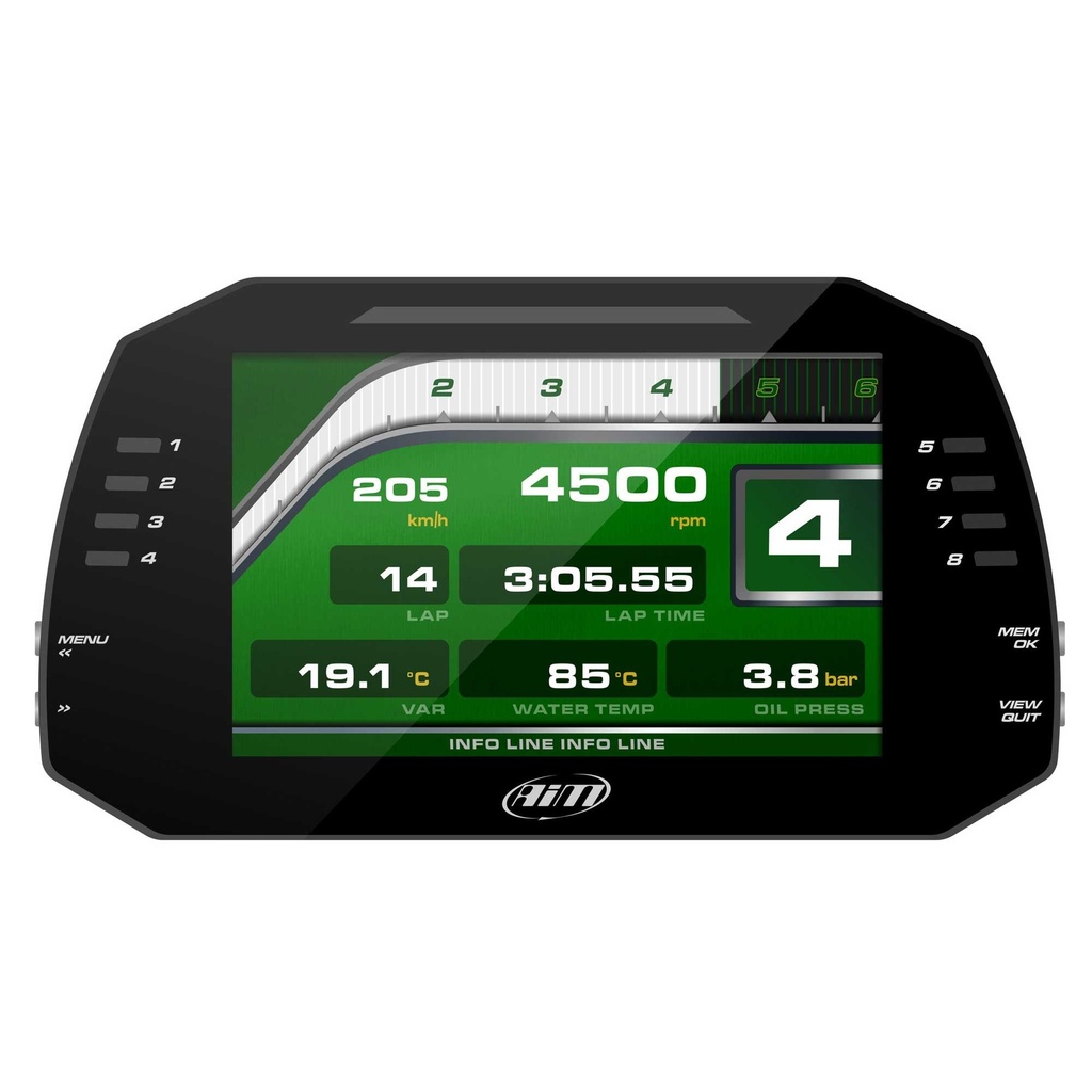 AIM MXG 1.3 Dash Logger (7" Colour TFT Display)