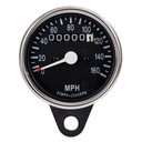 Warrior Chrome Mini Speedo Black Face 60mm 0 -160 MPH