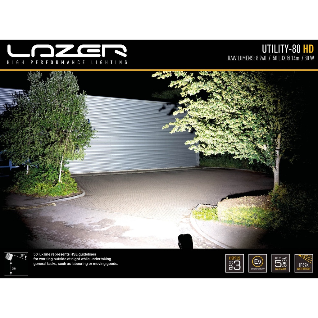 Lazer Lamps Utility-80 HD Work Light