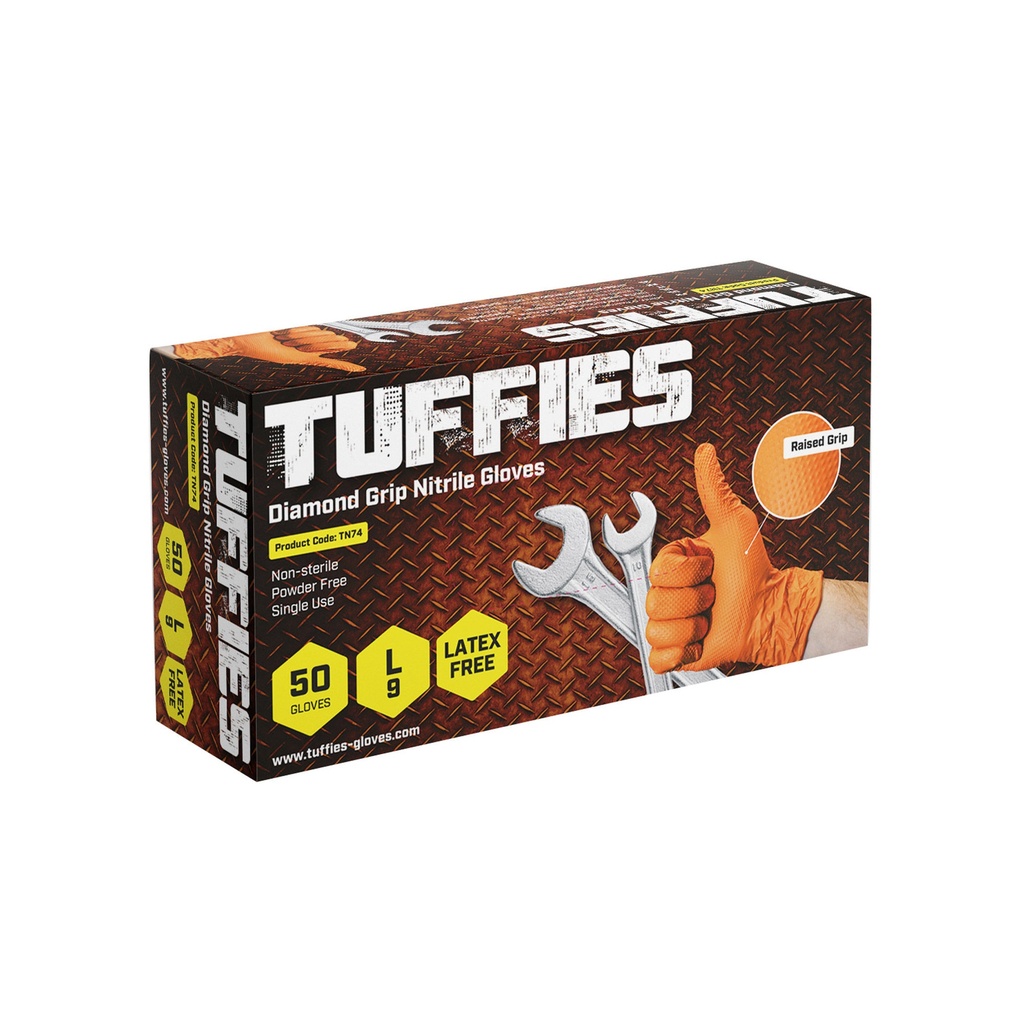 Tuffies Diamond Grip Nitrile Work Gloves