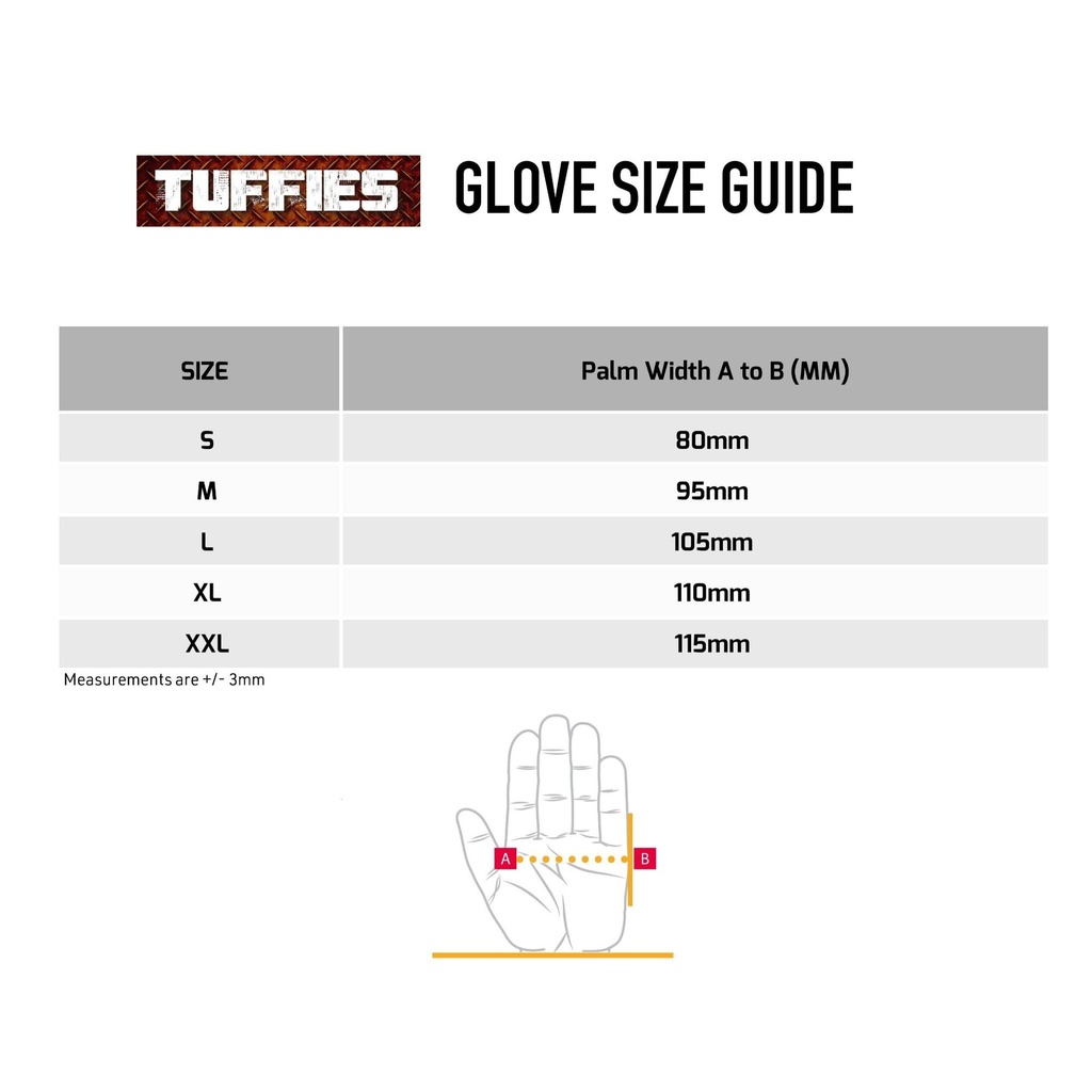 Tuffies Diamond Grip Nitrile Work Gloves
