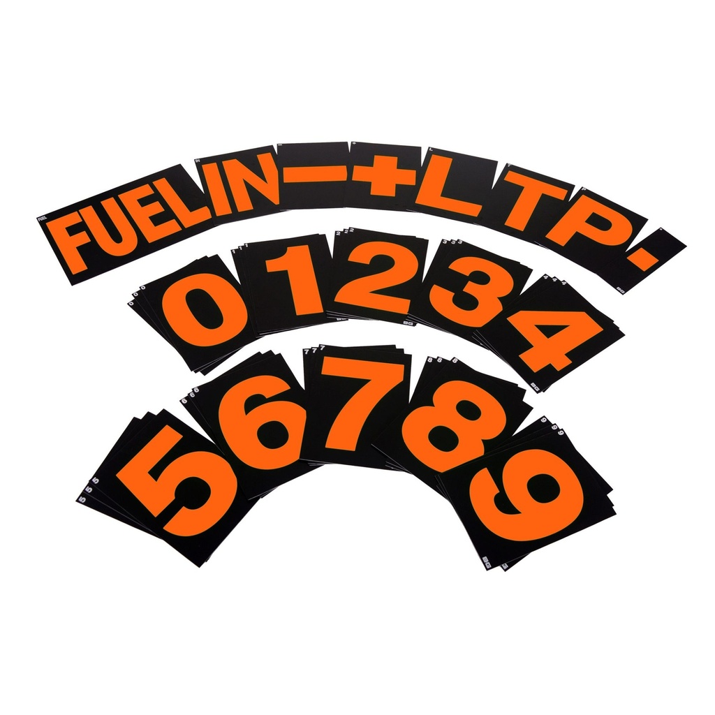 B-G Racing Large Pit Board Number Sets
