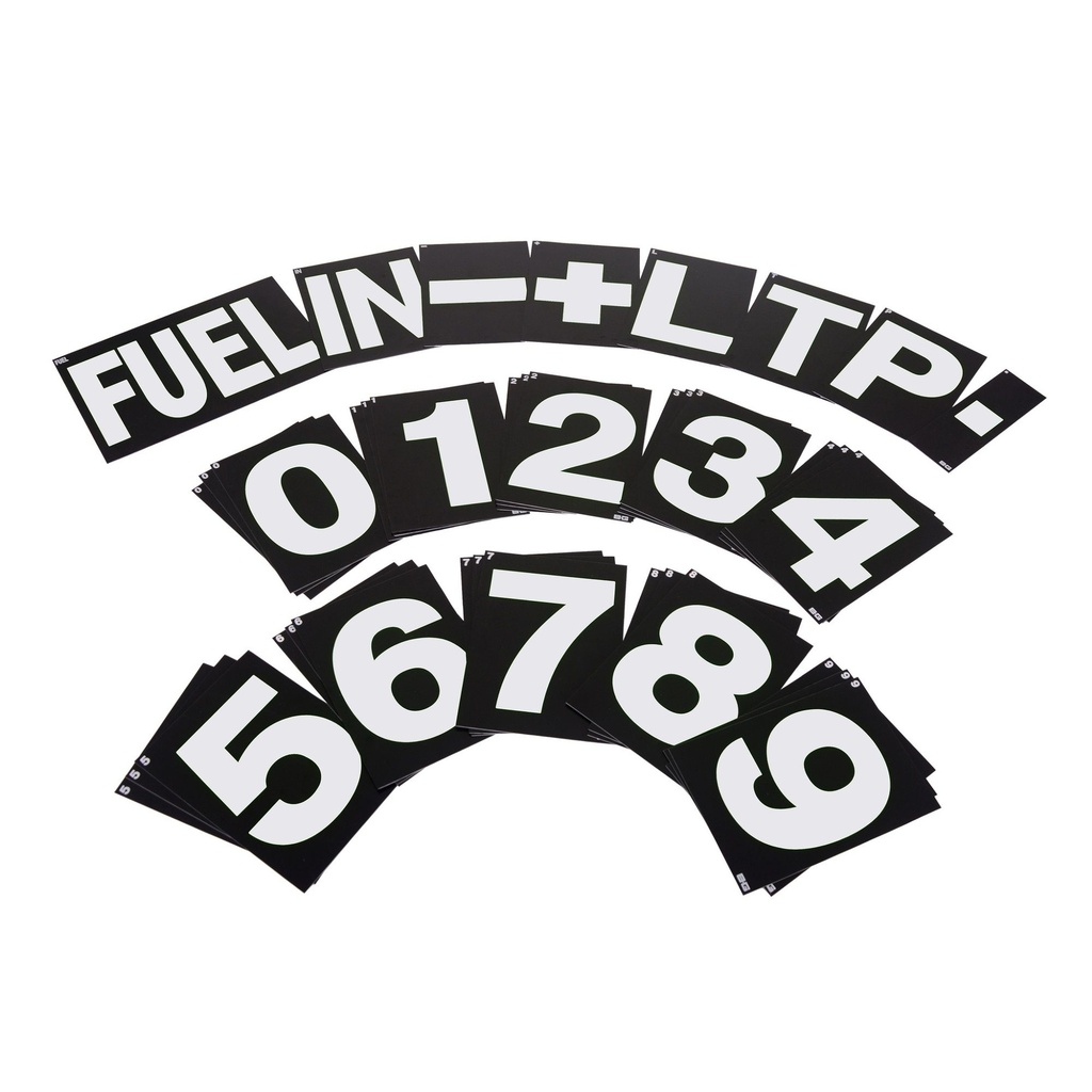 B-G Racing Large Pit Board Number Sets