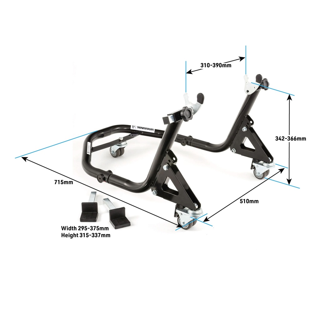 Warrior 360 Degree Motorcycle Floating Rear Paddock Stand