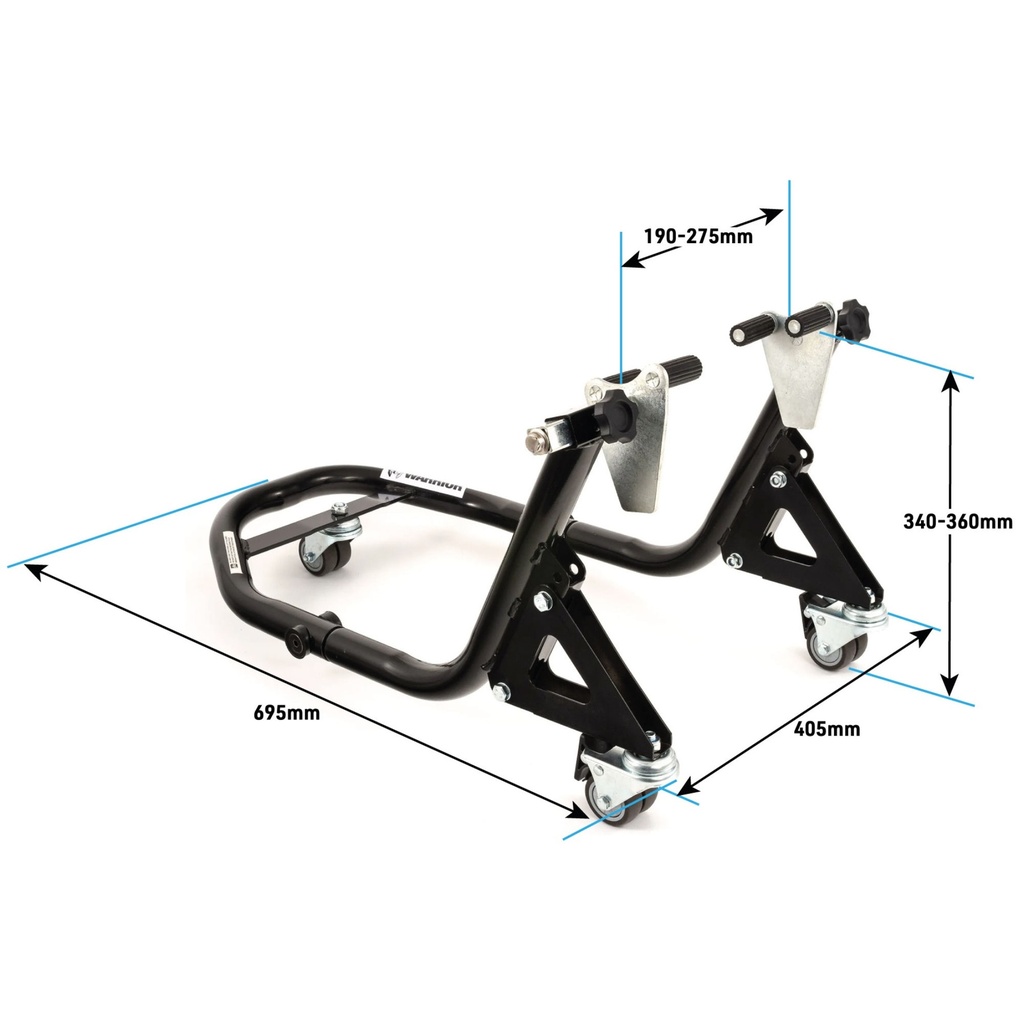 Warrior 360 Degree Motorcycle Floating Front Paddock Stand