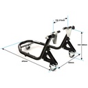 Warrior 360 Degree Motorcycle Floating Front Paddock Stand