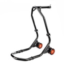 Warrior 4 Wheel Motorcycle Racing Head Paddock Stand & Rear Paddock Stand Bundle