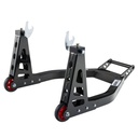 Warrior Motorcycle Front and Rear Alloy Paddock Stands Combo