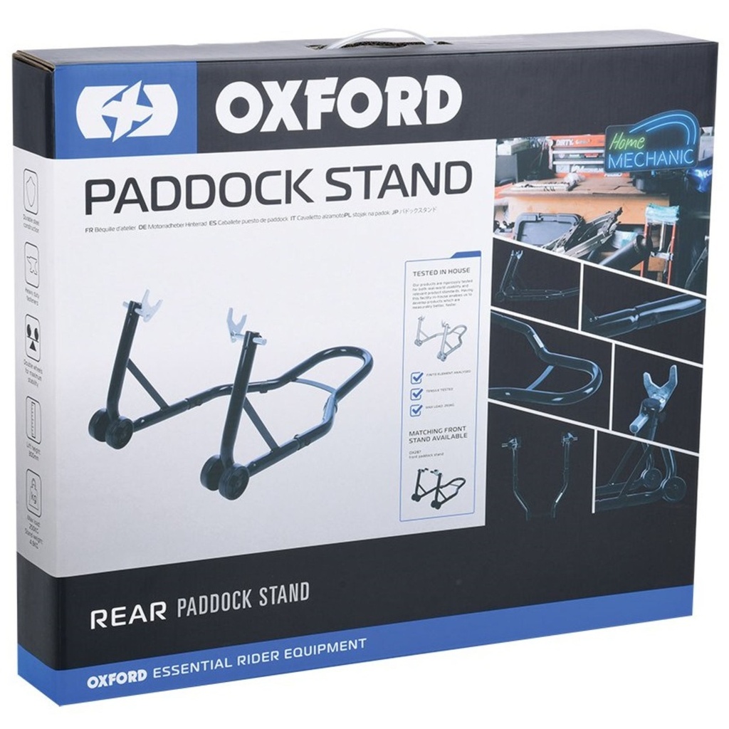 Oxford Big Black Bike Motorcycle Rear Paddock Stand